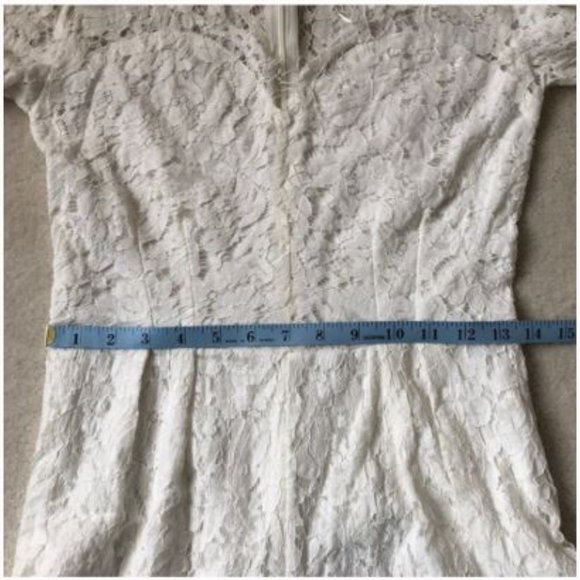 NWOT "Mia" White Lace Romper - Picture 6 of 13